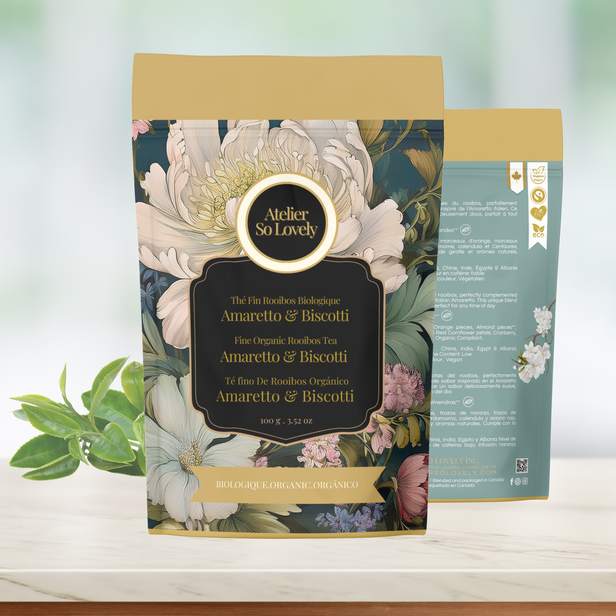Amaretto-inspired rooibos herbal blend – sweet, spicy, and floral