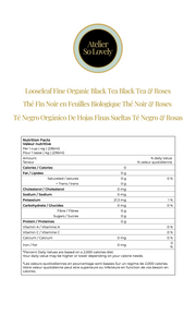 BLACK TEA AN ROSES NUTRITION