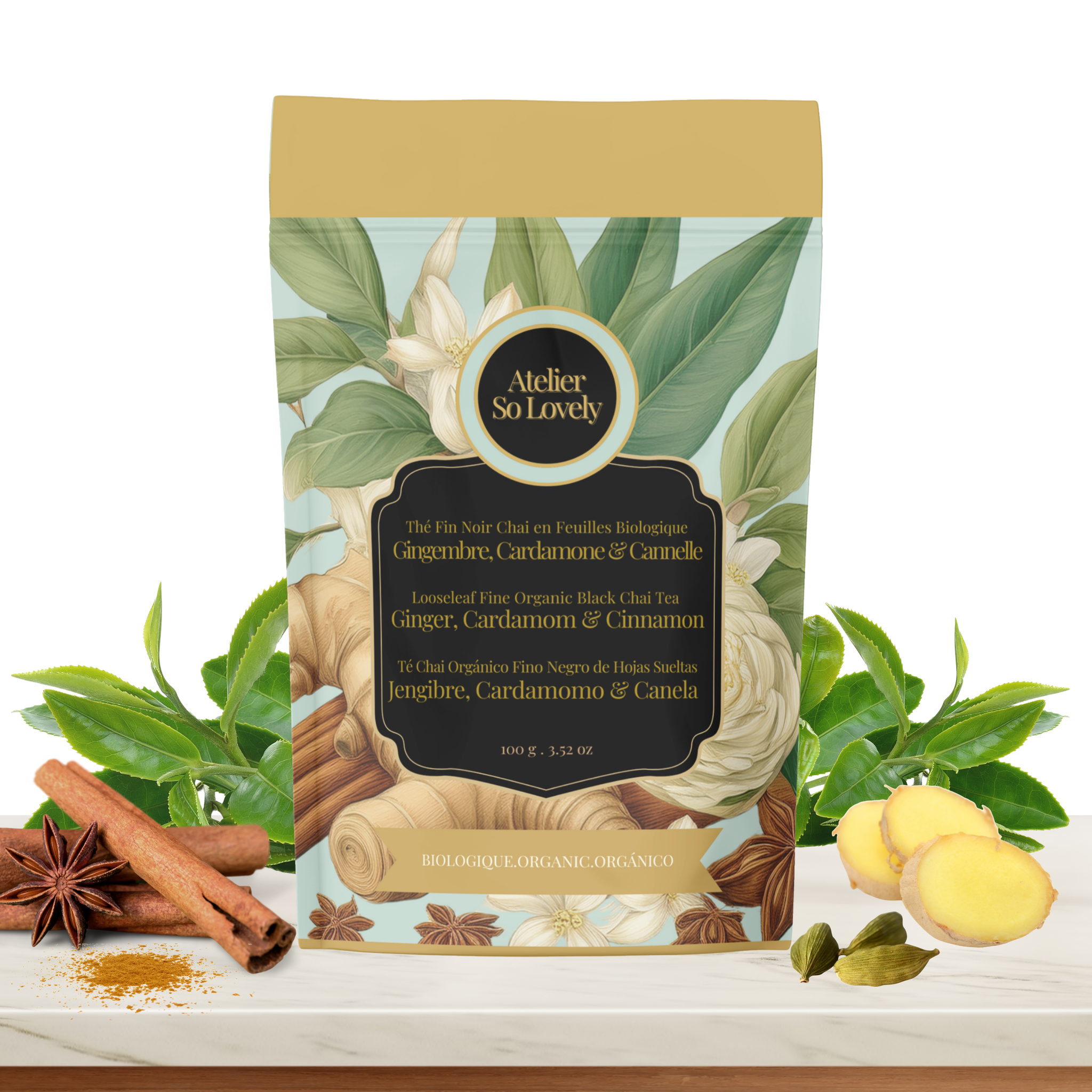 Ginger, Cardamom & Cinnamon Chai